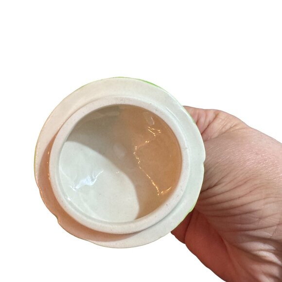 Vintage Fitz And Floyd Leaf-Shaped Creamer & Sugar Bowl Set - Picture 9 of 11